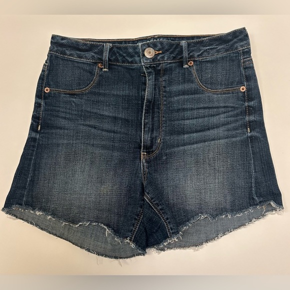 American Eagle Sky High Shortie Cuffed Raw Hem Shorts Size 12 *Run Small 8 - Picture 2 of 16